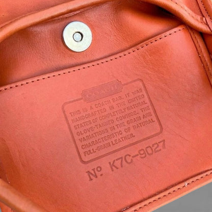 Rare 90s Vintage Old Coach Ergo Mini Satchel – Made in USA (Tangerine)