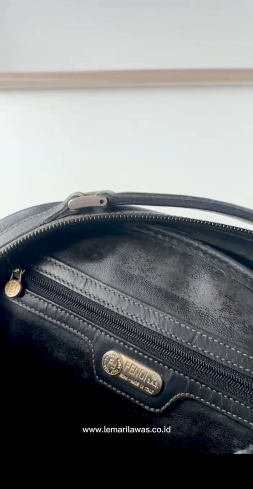 Vintage Fendi Pequin Stripe Crossbody Bag