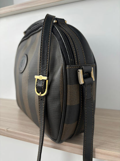 Vintage Fendi Pequin Stripe Crossbody Bag