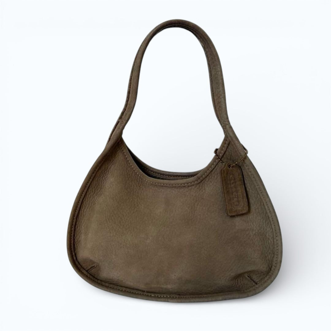 C O A C H Vintage Ergo Mini Satchel Nubuck Leather Handbag Sand 4399 USA Made