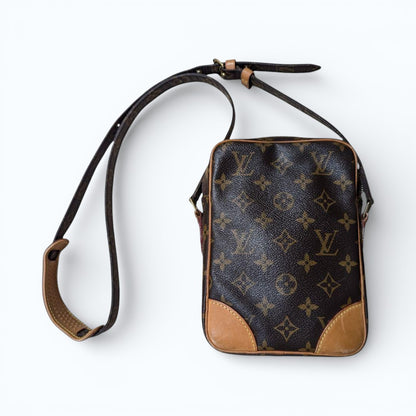 L O U I S V U I T T O N Vintage Monogram Danube Shoulder Bag Crossbody