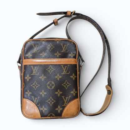 L O U I S V U I T T O N Vintage Monogram Danube Shoulder Bag Crossbody
