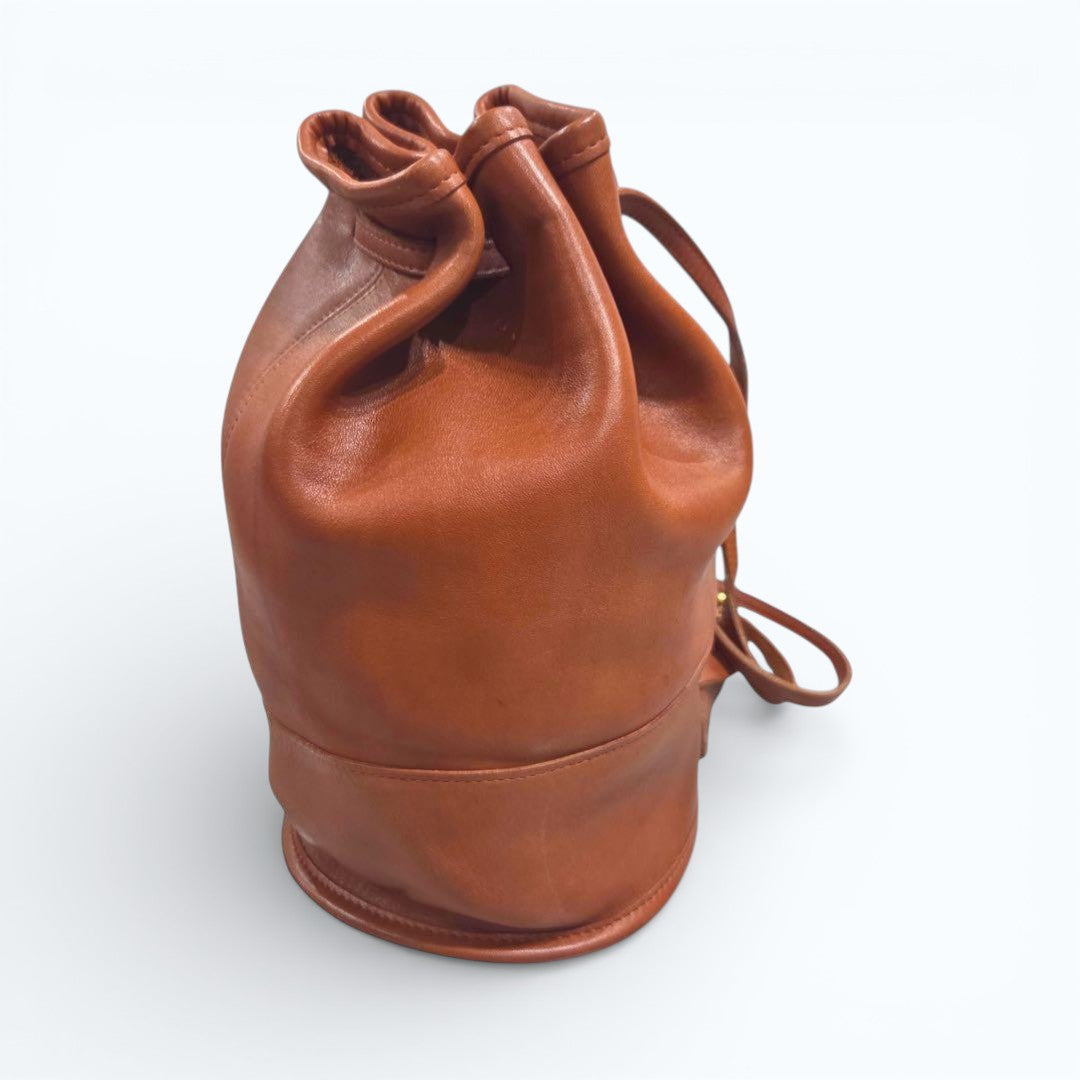 C O A C H Vintage 9984 Leather Bucket Shoulder Bag Brown USA Made