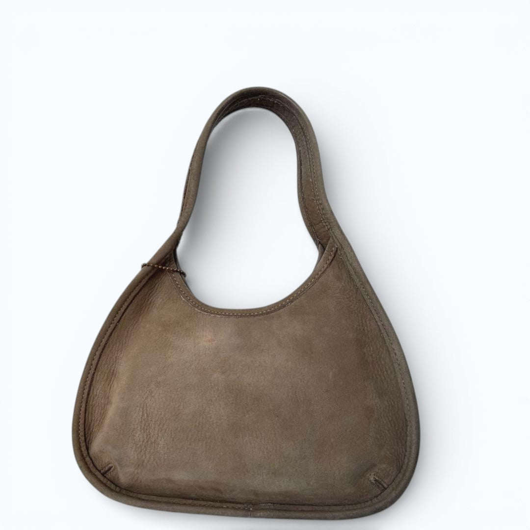 C O A C H Vintage Ergo Mini Satchel Nubuck Leather Handbag Sand 4399 USA Made