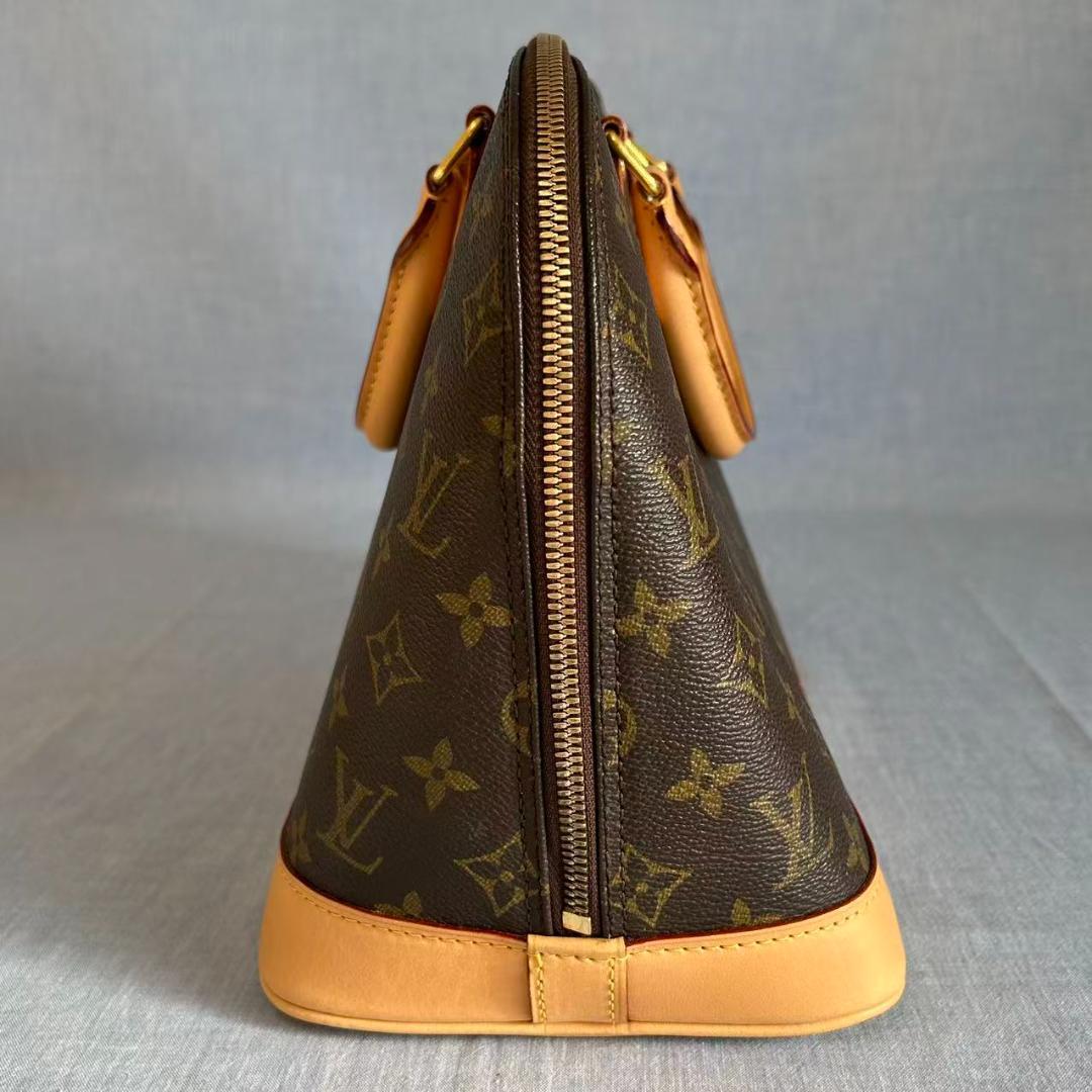 L O U I S V U I T T O N Vintage Monogram Alma PM Handbag Repaired Leather