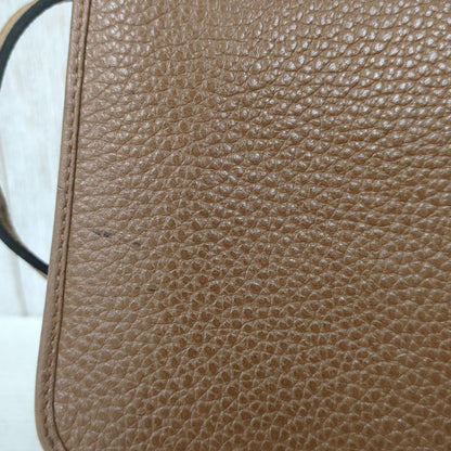 C H R I S T I A N D I O R Vintage Leather Flap Shoulder Bag Brown France
