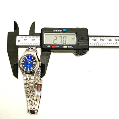 S E I K O Vintage Automatic 17J Blue Dial Date Watch Ref. 2205-0680