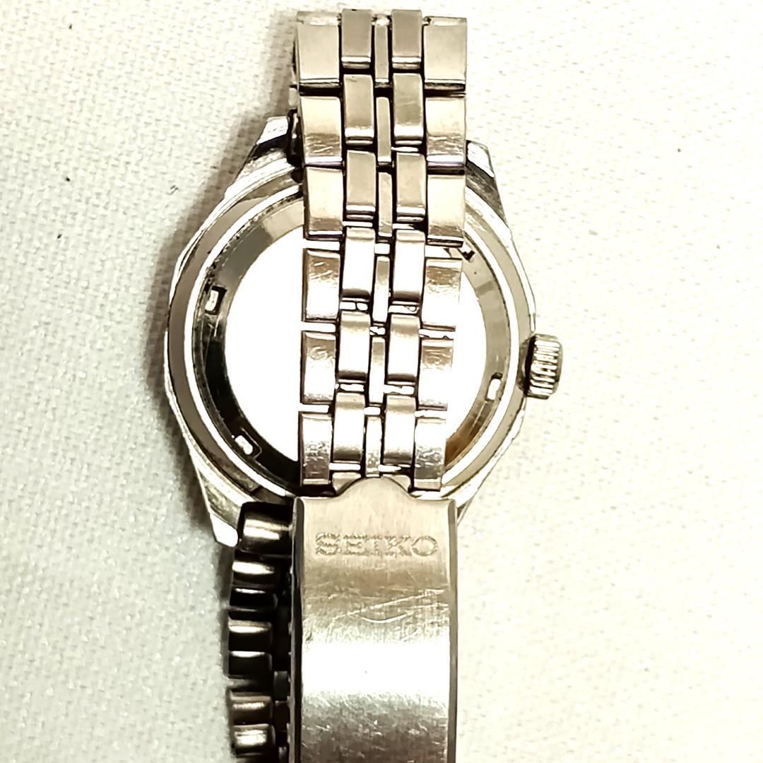 S E I K O Vintage Automatic 17J Blue Dial Date Watch Ref. 2205-0680