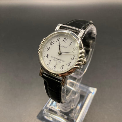C I T I Z E N Leopard Solar Dress Watch E031-S059216 White Dial Leather Strap Vintage