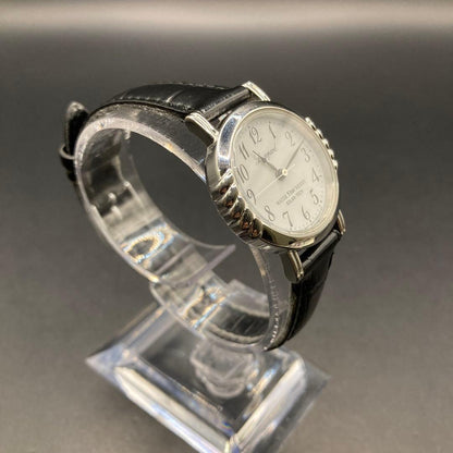 C I T I Z E N Leopard Solar Dress Watch E031-S059216 White Dial Leather Strap Vintage