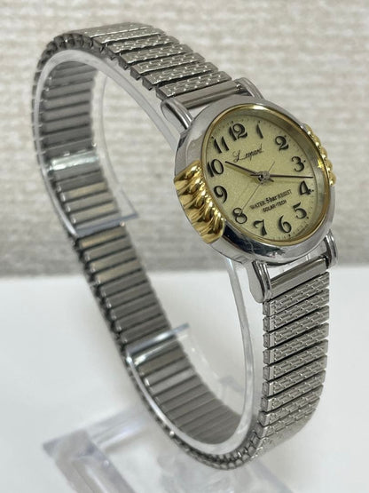 C I T I Z E N Leopard Solar-Tech Ladies Vintage Dress Watch E031 Silver Gold