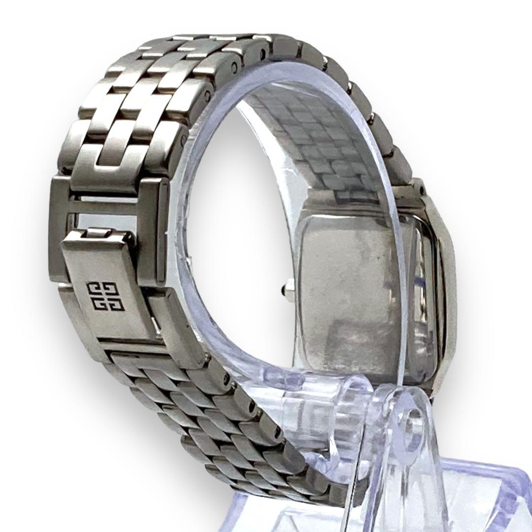 RARE Vintage GIVENCHY Silver Tonneau Ladies Watch – Onyx Crown