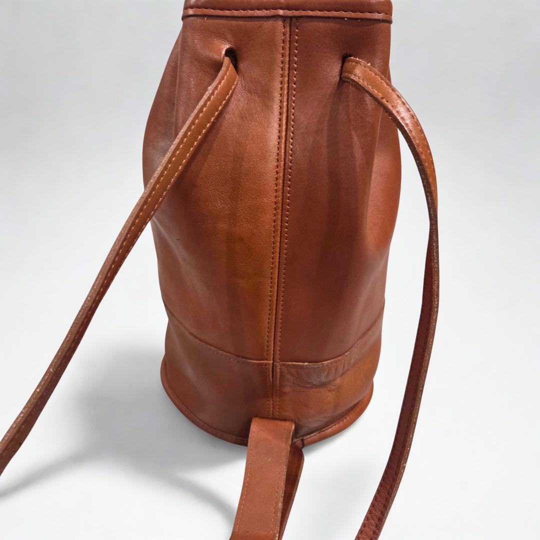 C O A C H Vintage 9984 Leather Bucket Shoulder Bag Brown USA Made