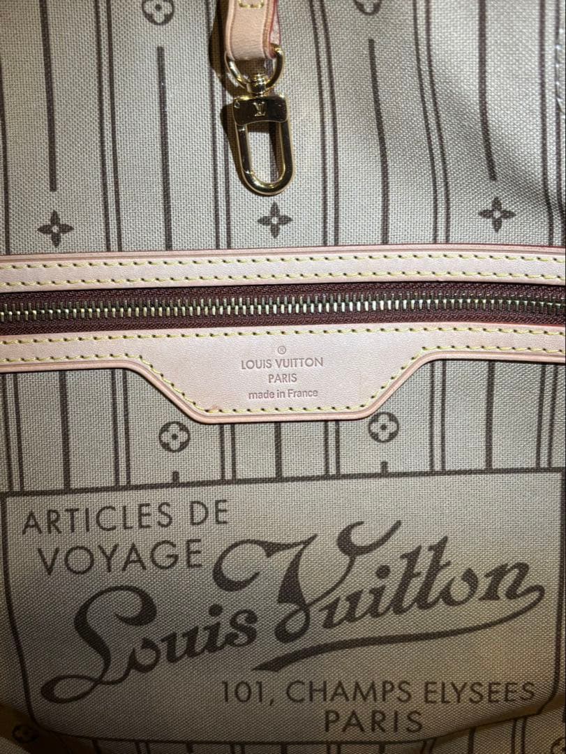 L O U I S V U I T T O N Monogram Neverfull MM Tote Bag Made in France Unused