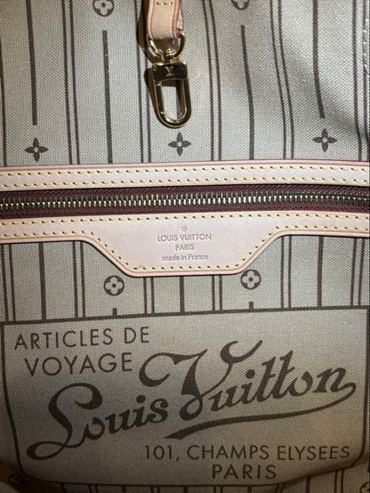 L O U I S V U I T T O N Monogram Neverfull MM Tote Bag Made in France Unused