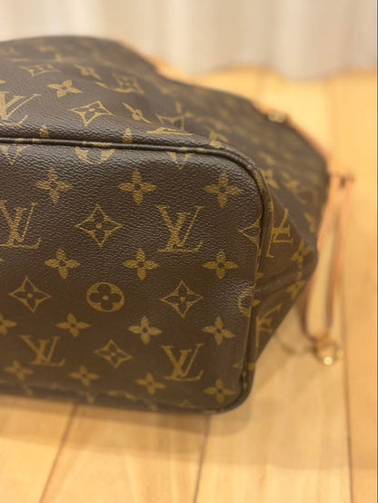 L O U I S V U I T T O N Monogram Neverfull MM Tote Bag Made in France Unused