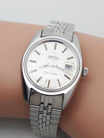 Overhauled Vintage  1970 Omega Seamaster Automatic Ladies – Silver Satin Dial, in excellent condition