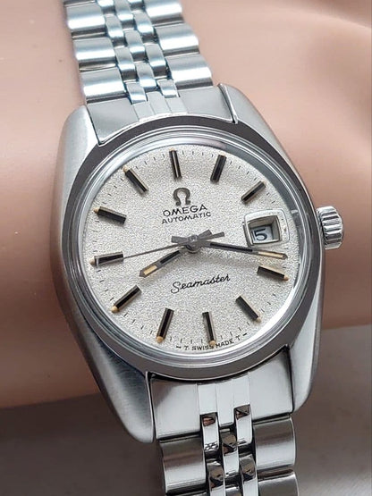 Overhauled Vintage  1970 Omega Seamaster Automatic Ladies – Silver Satin Dial, in excellent condition