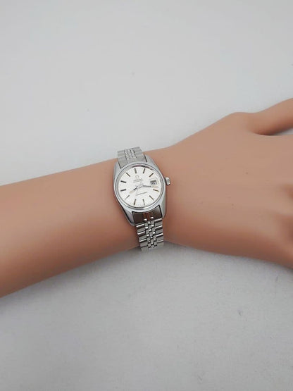 Overhauled Vintage  1970 Omega Seamaster Automatic Ladies – Silver Satin Dial, in excellent condition