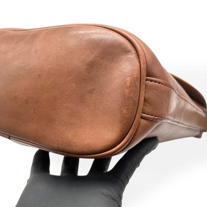 C O A C H Vintage 4996 Leather Shoulder Bag Brown USA Made