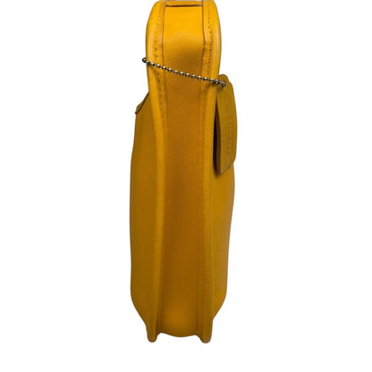 C O A C H Vintage 9020 Ergo Leather Shoulder Bag Mustard Yellow USA Made