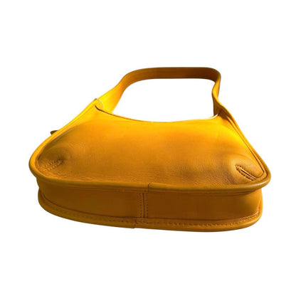 C O A C H Vintage 9020 Ergo Leather Shoulder Bag Mustard Yellow USA Made