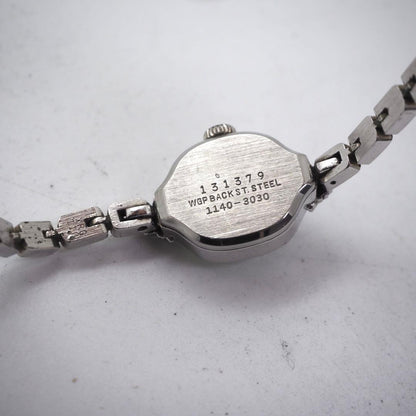 S E I K O Special Vintage Square 2P Diamond Manual Winding Watch 1140-3030
