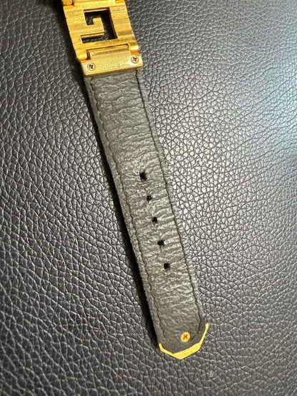 ARCHIVAL Gianni Versace Medusa Gold Watch – 90s Vintage Swiss Quartz