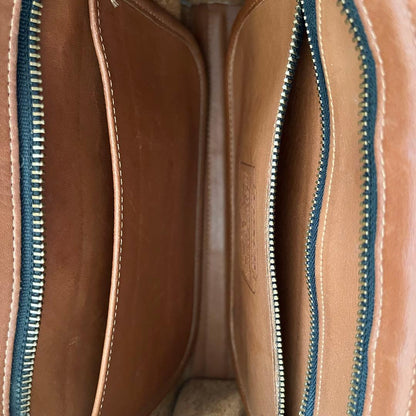C O A C H Vintage Leather Flap Shoulder Bag Dark Brown USA Made