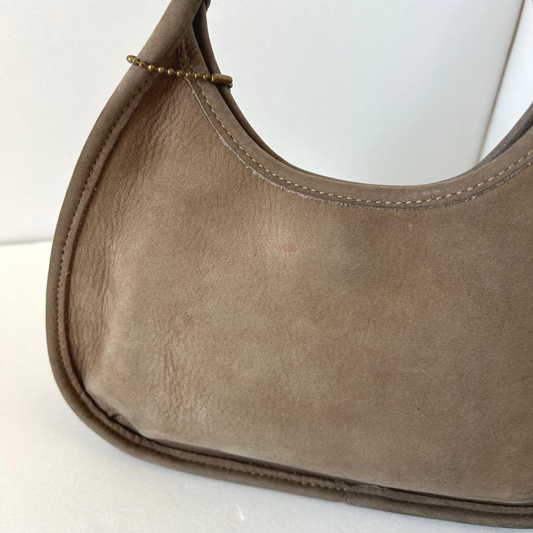 C O A C H Vintage Ergo Mini Satchel Nubuck Leather Handbag Sand 4399 USA Made