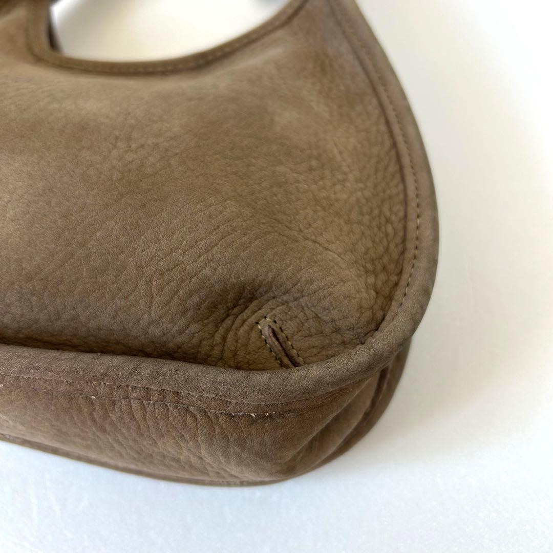 C O A C H Vintage Ergo Mini Satchel Nubuck Leather Handbag Sand 4399 USA Made