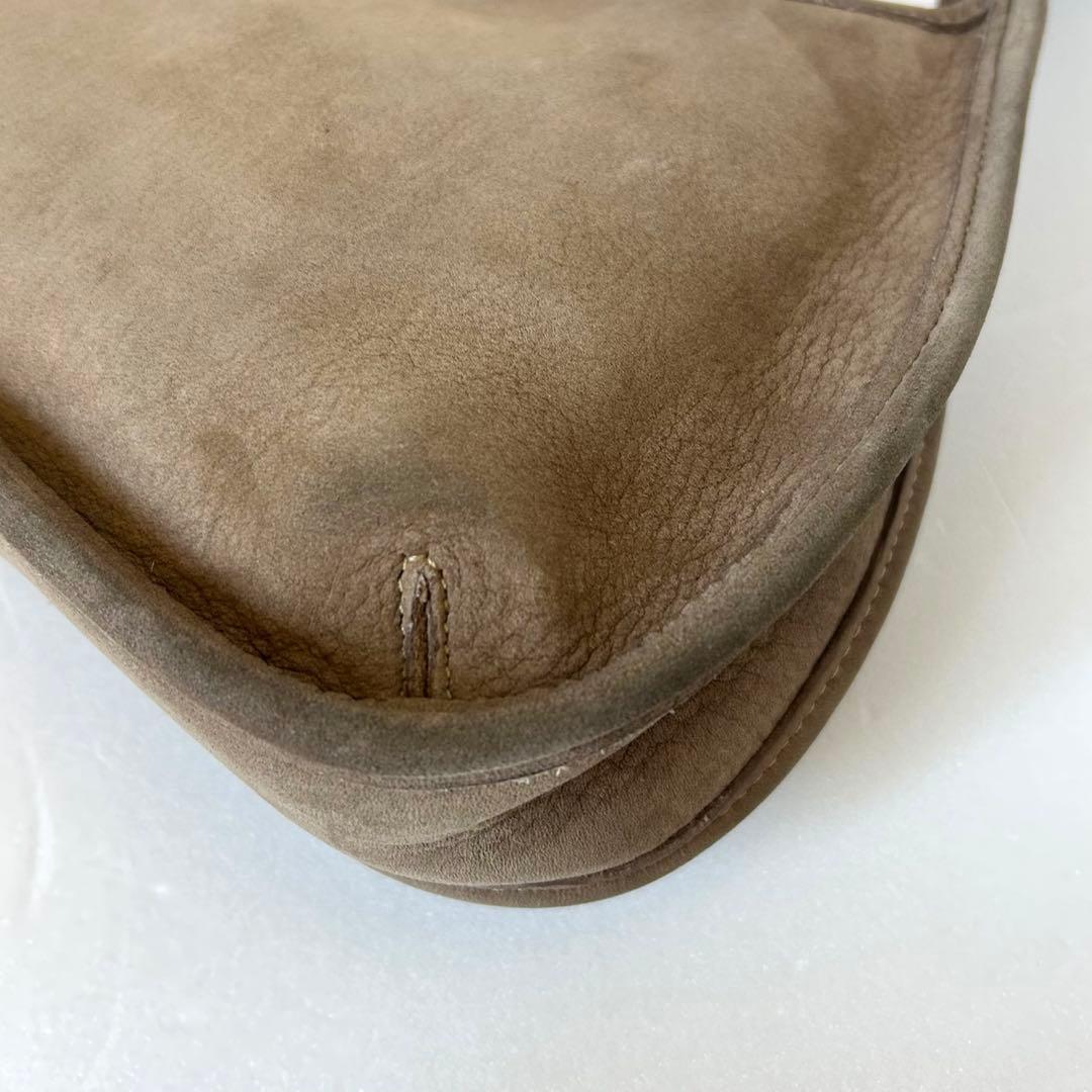 C O A C H Vintage Ergo Mini Satchel Nubuck Leather Handbag Sand 4399 USA Made