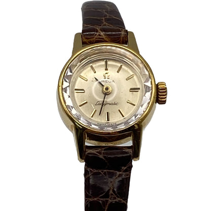 O M E G A Ladymatic Vintage Hand-Wound Gold-Tone Ladies Watch Swiss Made