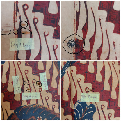 Vintage Hand Drawn Old Banyumasan Batik with Parang Motif