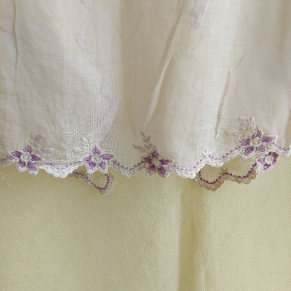 Vintage Simple Chevron Embroidery Encim Kebaya
