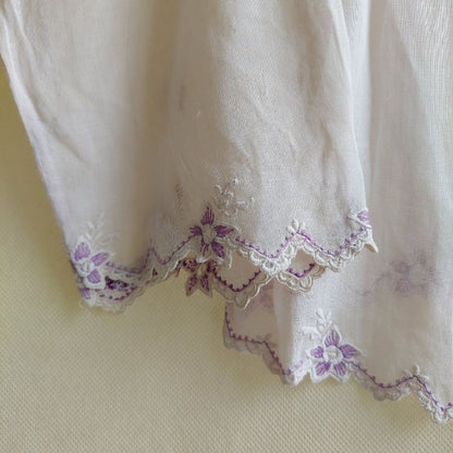 Vintage Simple Chevron Embroidery Encim Kebaya