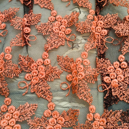 Vintage Orange Fruit Kebaya Lace