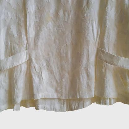 Vintage Broken White Embroidery Blouse
