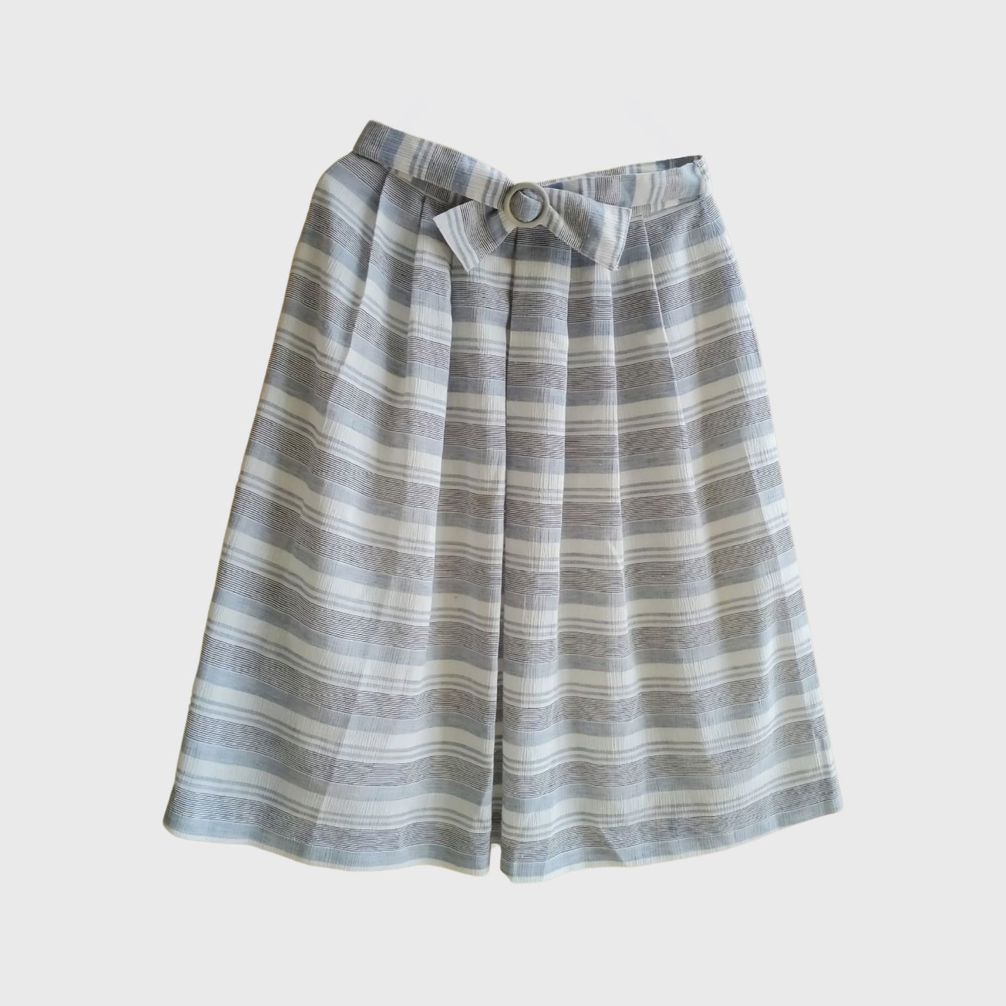 Vintage Blue Striped Skirt