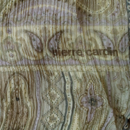1990s Paisley Silk Green Scarf