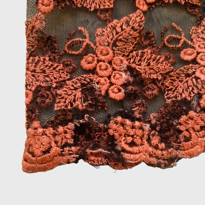 Vintage Orange Fruit Kebaya Lace