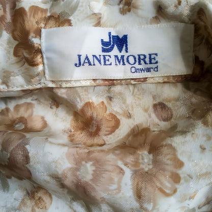 Vintage Brown Floral Long Sleeve Blouse