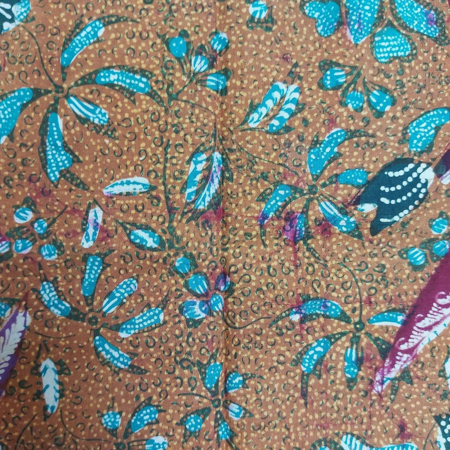 Vintage Indonesian Hand Drawn Batik Lawas Tiga Negri Semarangan Kain