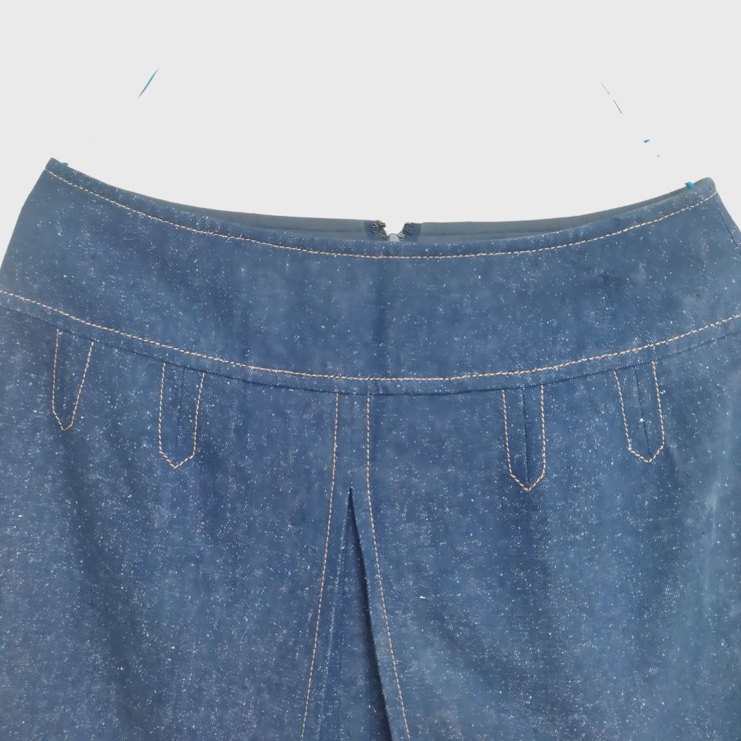 Vintage Blue Denim Skirt
