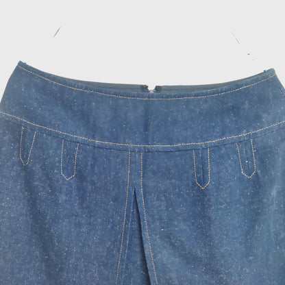 Vintage Blue Denim Skirt