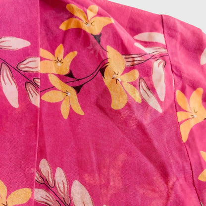 Vintage Pink Fuchsia Purple Kebaya Kutubaru