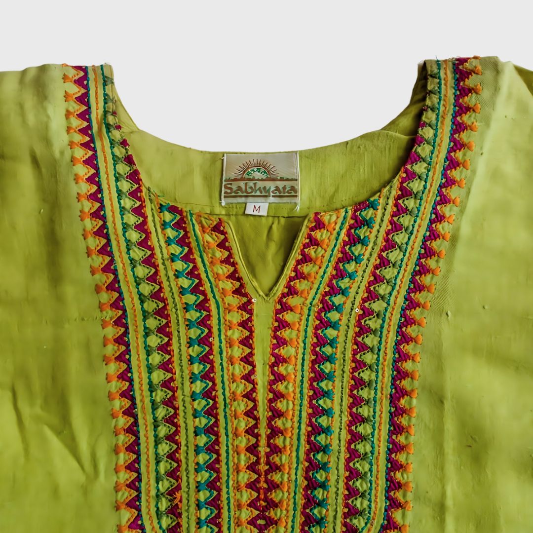 Vintage Green Indian Dress