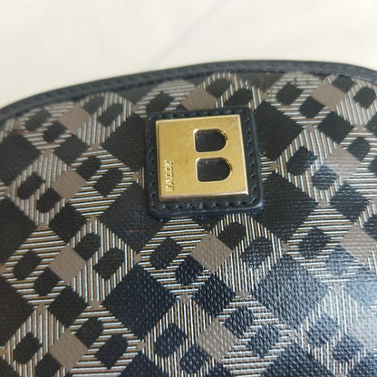 Vintage Logo Motifs Patent Leather Makeup Pouch