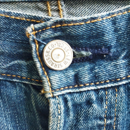 Vintage Multi Button Blue denim jeans