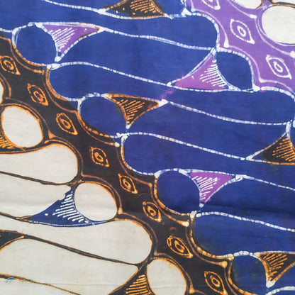 Vintage Purple Blue Parang Shawl